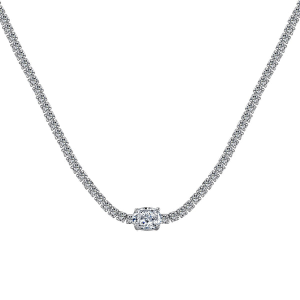 <MAGIC>1.0 Carat Shining Oval Cut Necklace