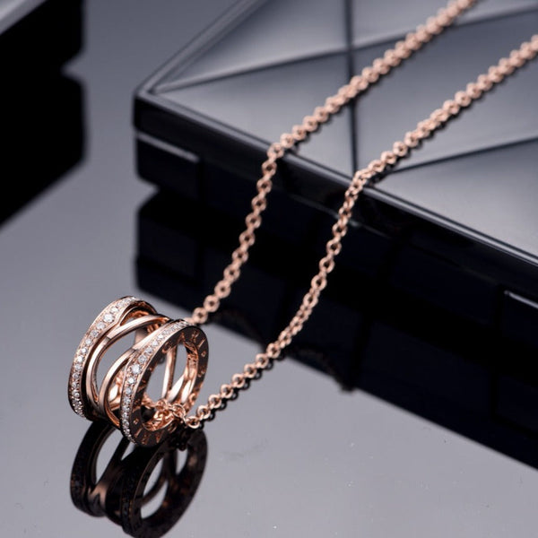 <MAGIC>ZERO 1 PINK GOLD DIAMOND OPEN NECKLACE