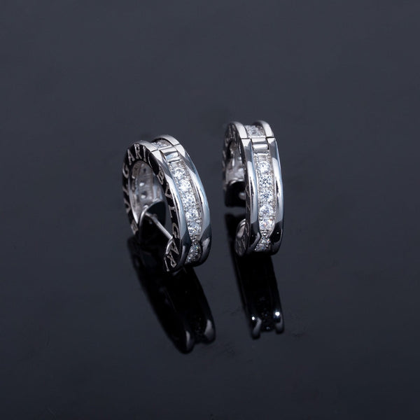 <MAGIC>ZERO 1 MINI SILVER DIAMOND EARRINGS