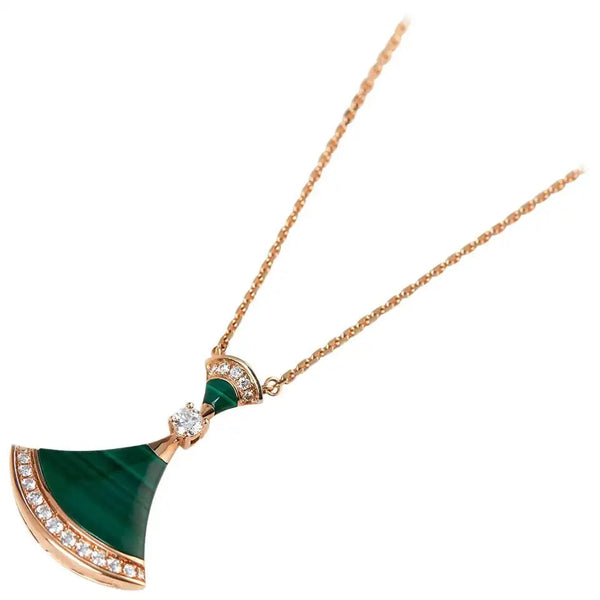 <MAGIC>DREAM NECKLACE MALACHITE DIAMOND