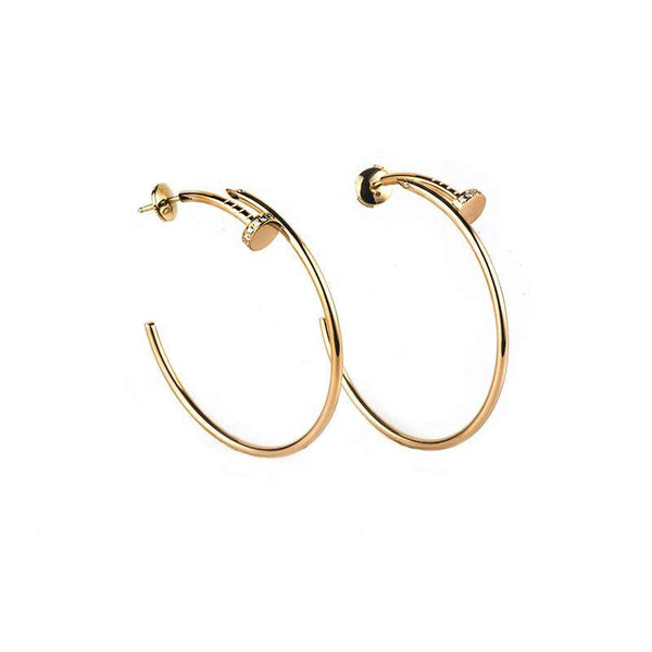 <MAGIC>JUSTE EARRINGS GOLD DIAMONDS 1.8MM