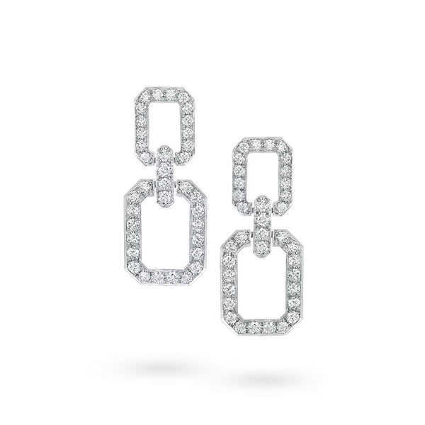 <MAGIC>LINKS MEDIUM EARRINGS DIAMOND
