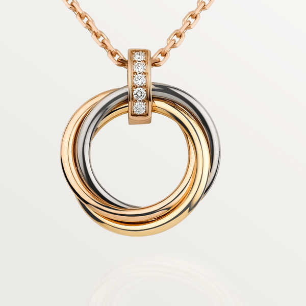 <MAGIC>TRINITY NECKLACE GOLD  DIAMONDS